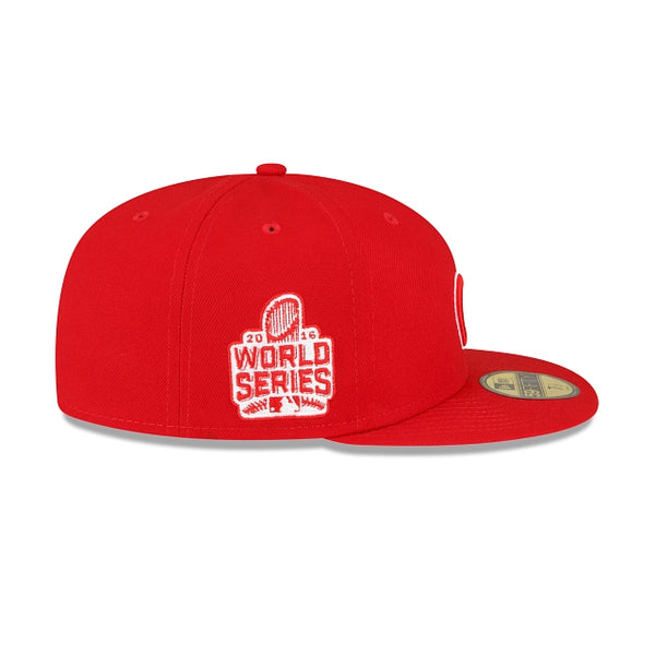 Chicago Cubs 2016 World Series Side Patch Scarlet 59FIFTY Fitted