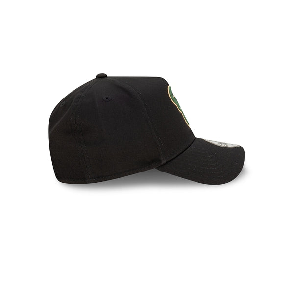 Milwaukee Bucks NBA Essentials Black 9FORTY A-Frame Snapback