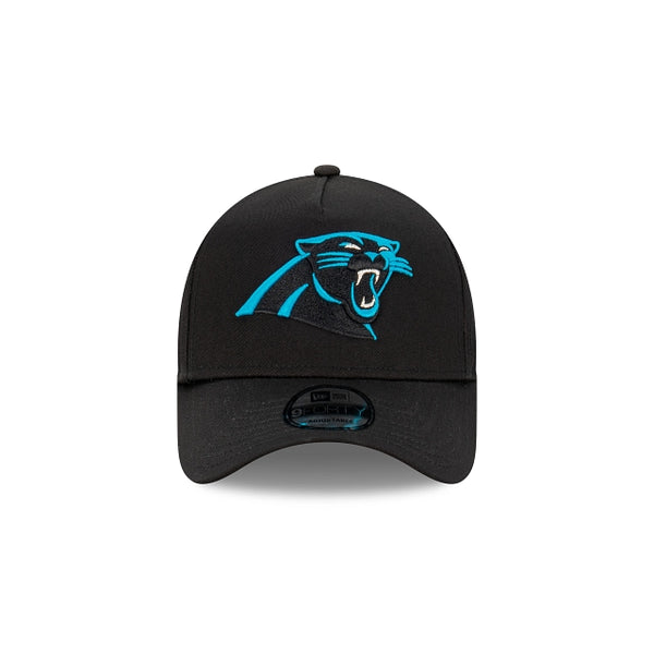 Carolina Panthers Black with Official Team Colours Logo 9FORTY A-Frame Snapback