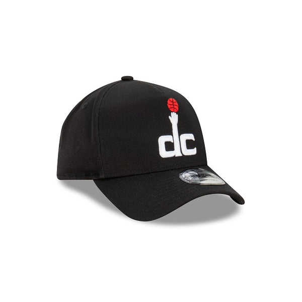 Washington Wizards Black with Official Team Colours Logo 9FORTY A-Frame Snapback