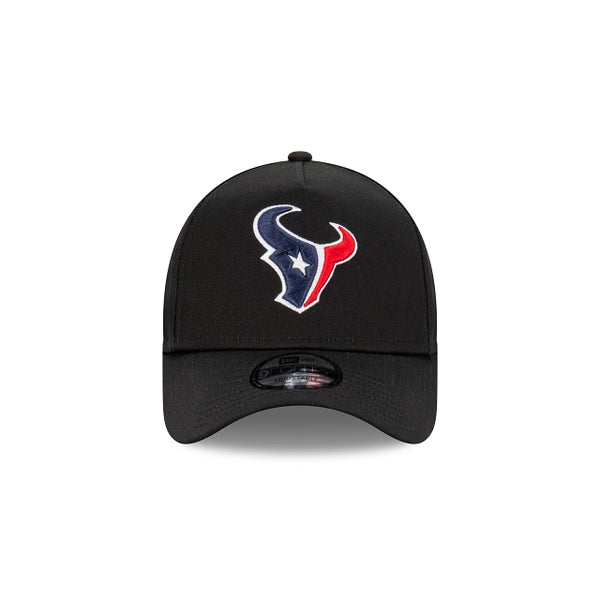 Houston Texans Black with Official Team Colours Logo 9FORTY A-Frame Snapback