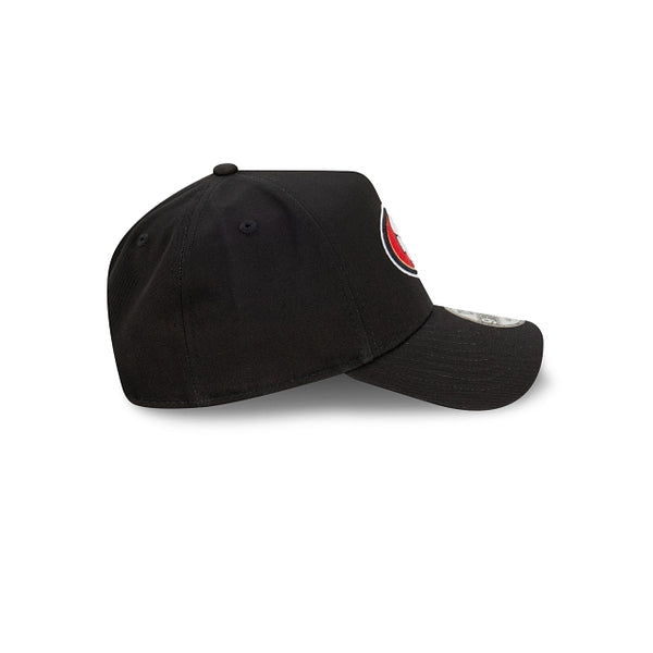 San Francisco 49Ers Black with Official Team Colours Logo 9FORTY A-Frame Snapback