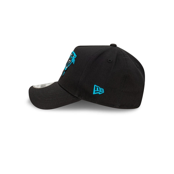Carolina Panthers Black with Official Team Colours Logo 9FORTY A-Frame Snapback