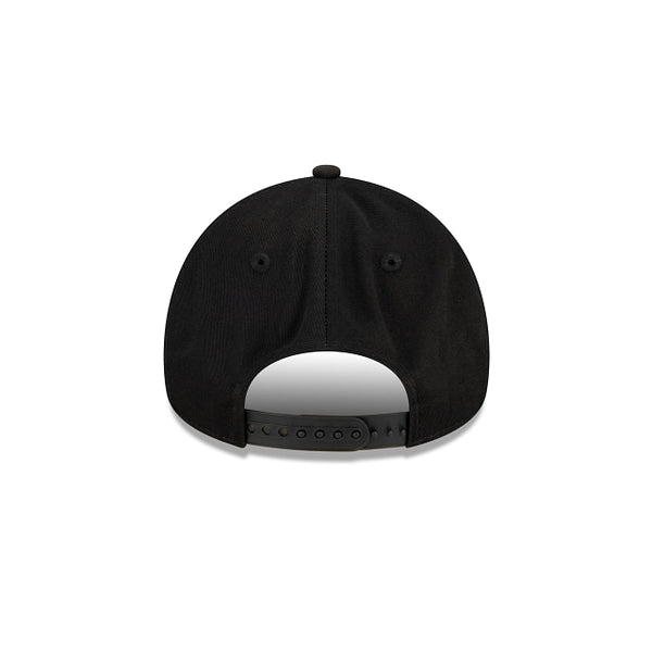New Era Miami Heat Black 9Forty A Frame Snapback Hat