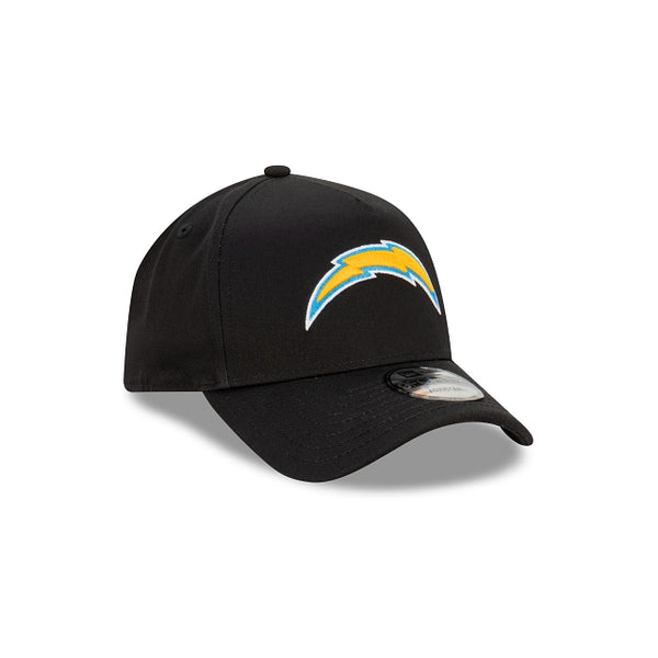 Los Angeles Chargers Black with Official Team Colours Logo 9FORTY A-Frame Snapback