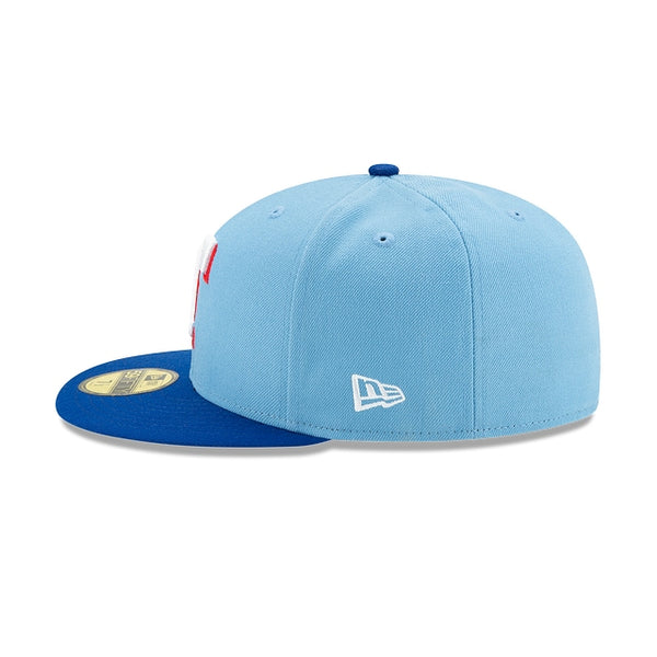 Texas Rangers Authentic Collection Light Blue 59FIFTY Fitted