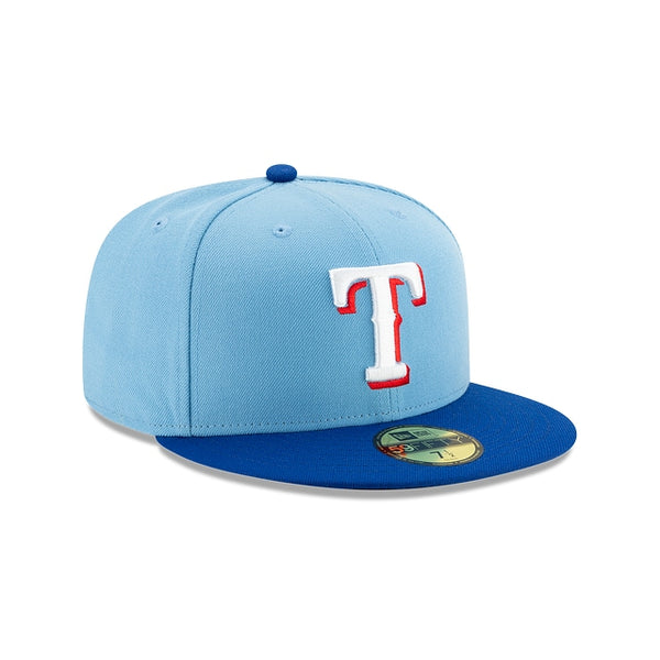 Texas Rangers Authentic Collection Light Blue 59FIFTY Fitted