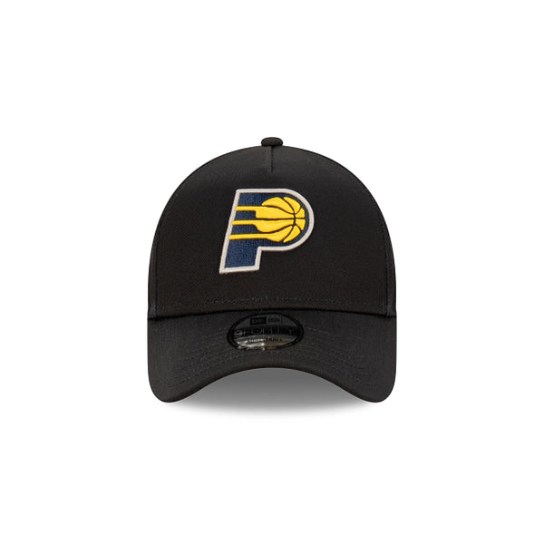 Indiana Pacers Black with Official Team Colours Logo 9FORTY A-Frame Snapback