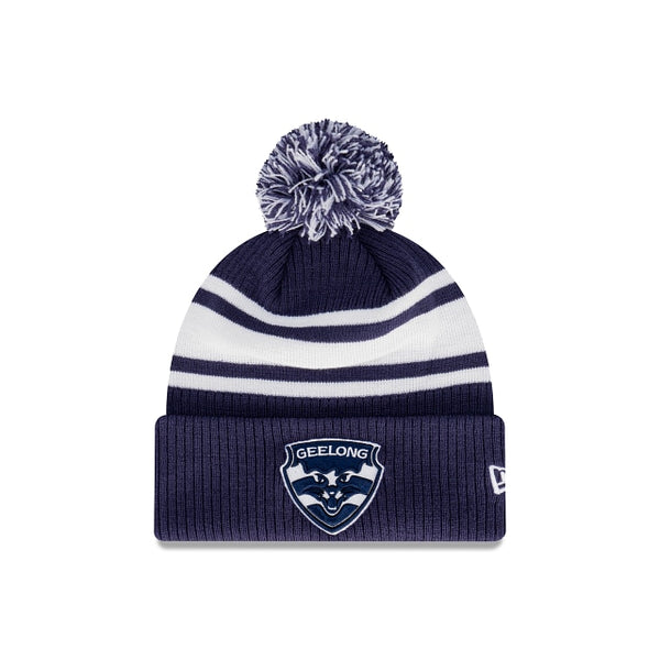 Geelong Cats Official Team Colours Stripe Beanie New Era