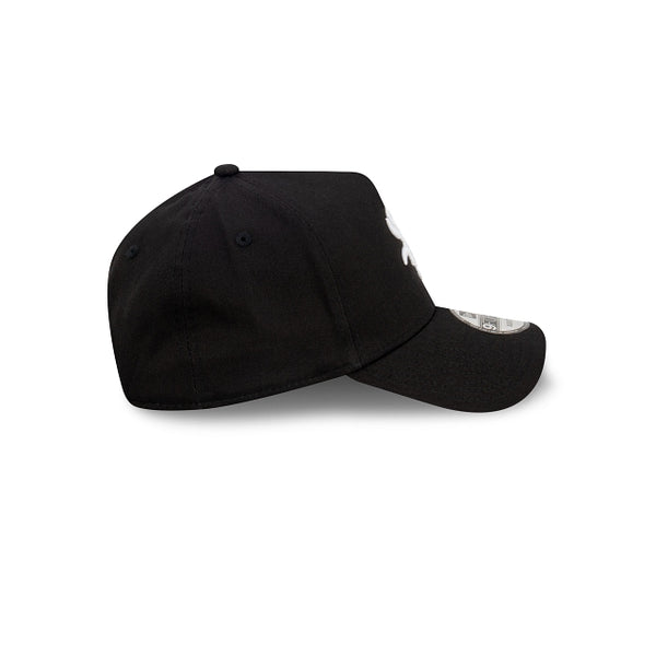 Chicago White Sox Black with Official Team Colours Logo 9FORTY A-Frame Snapback