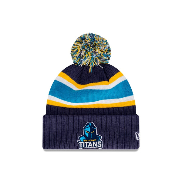 Gold Coast Titans Official Team Colours Stripe Beanie New Era