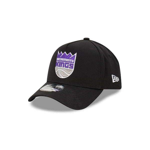 Sacramento Kings Black with Official Team Colours Logo 9FORTY A-Frame Snapback New Era