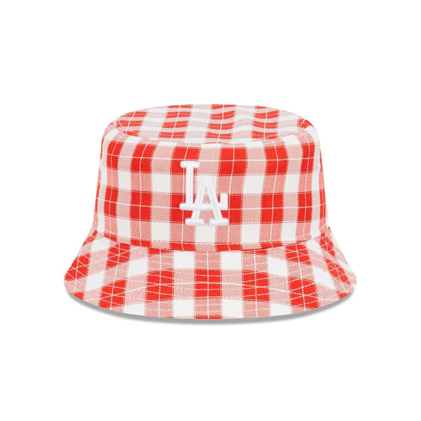Los Angeles Dodgers Red Plaid Bucket