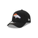 Denver Broncos Black with Official Team Colours Logo 9FORTY A-Frame Snapback New Era