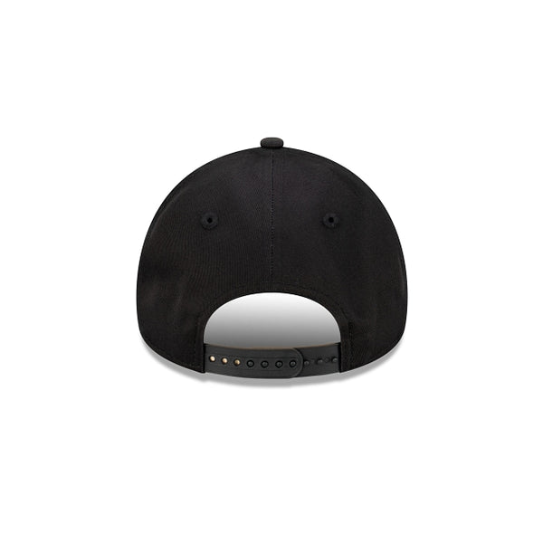 Detroit Lions Black with Official Team Colours Logo 9FORTY A-Frame Snapback