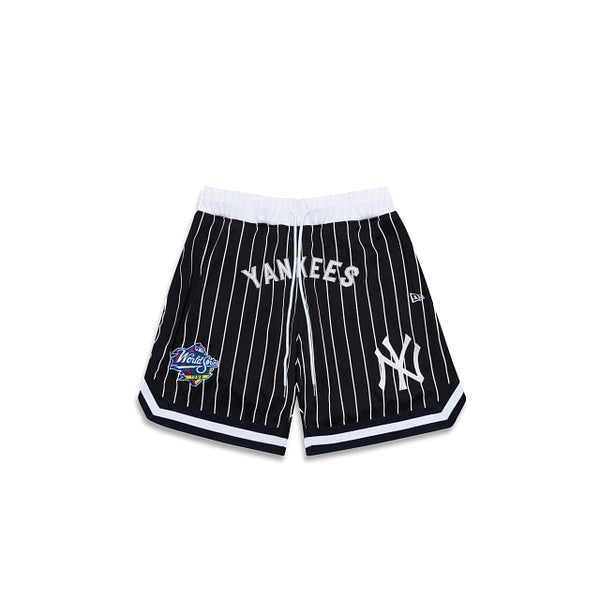 New York Yankees Pinstripe Script Shorts New Era