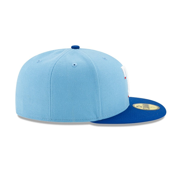 Texas Rangers Authentic Collection Light Blue 59FIFTY Fitted