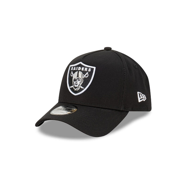 Las Vegas Raiders Black with Official Team Colours Logo 9FORTY A-Frame Snapback New Era