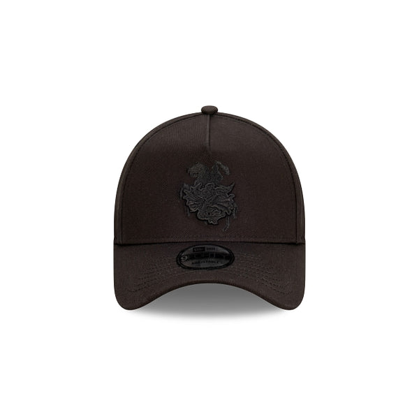 St George-Illawarra Dragons NRL Essentials Black on Black 9FORTY A-Frame Snapback