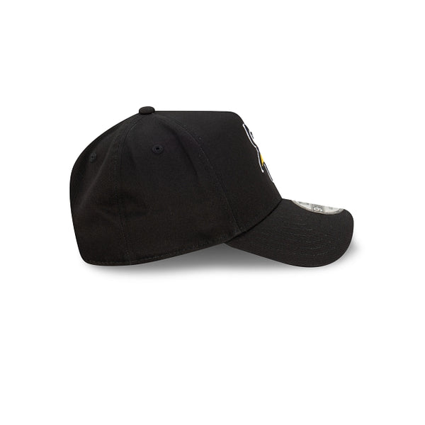 Minnesota Vikings Black with Official Team Colours Logo 9FORTY A-Frame Snapback
