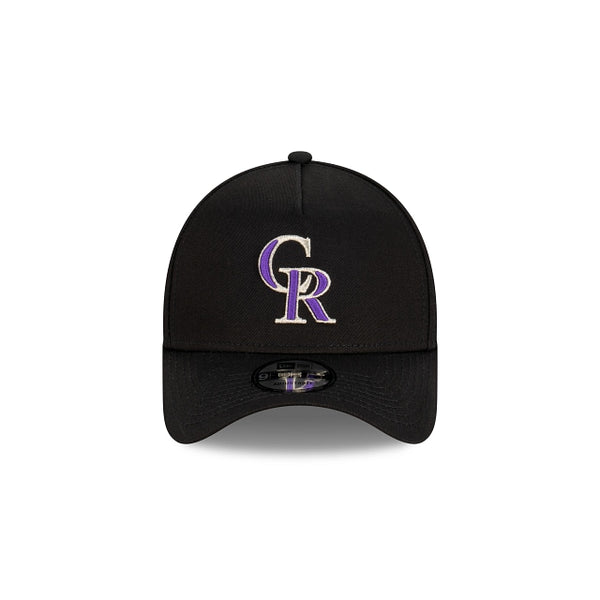 Colorado Rockies MLB Essentials Black OTC 9FORTY A-Frame Snapback