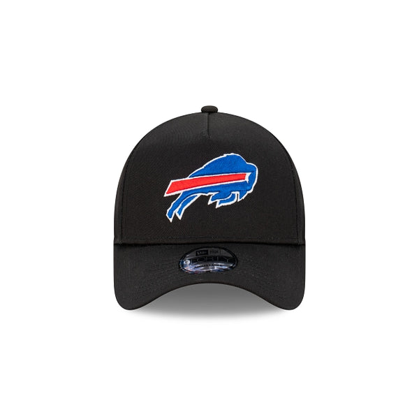 Buffalo Bills Black with Official Team Colours Logo 9FORTY A-Frame Snapback