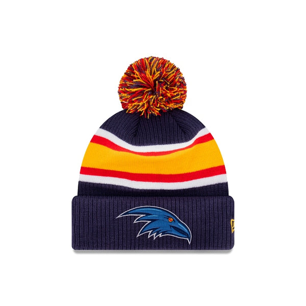 Adelaide Crows Official Team Colours Stripe Beanie New Era