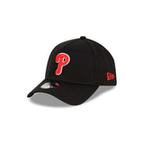 Philadelphia Phillies Black with Official Team Colours Logo 9FORTY A-Frame Snapback New Era