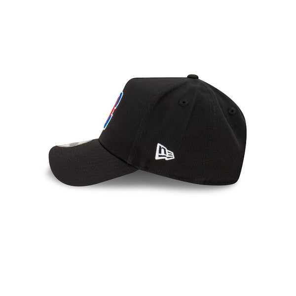 Los Angeles Clippers Black with Official Team Colours Logo 9FORTY A-Frame Snapback