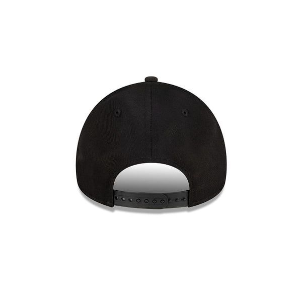Texas Rangers Black with Official Team Colours Logo 9FORTY A-Frame Snapback