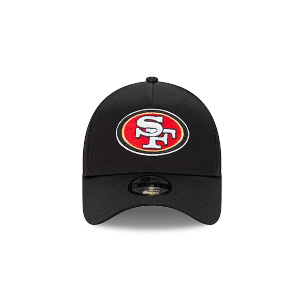 San Francisco 49Ers Black with Official Team Colours Logo 9FORTY A-Frame Snapback