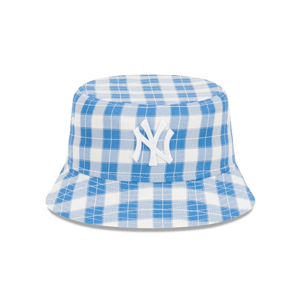 New York Yankees Blue Plaid Bucket