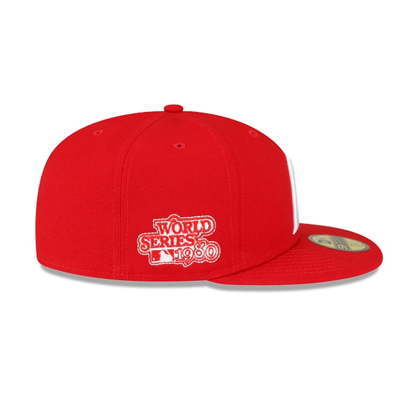 Philadelphia Phillies 1980 World Series Side Patch Scarlet 59FIFTY Fitted