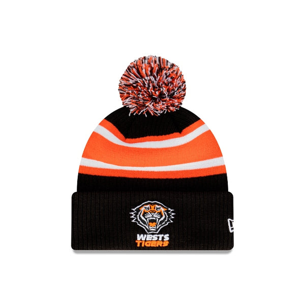 Wests Tigers Official Team Colours Stripe Beanie New Era