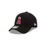 Los Angeles Angels Black with Official Team Colours Logo 9FORTY A-Frame Snapback New Era