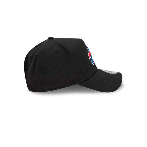 Buffalo Bills Black with Official Team Colours Logo 9FORTY A-Frame Snapback