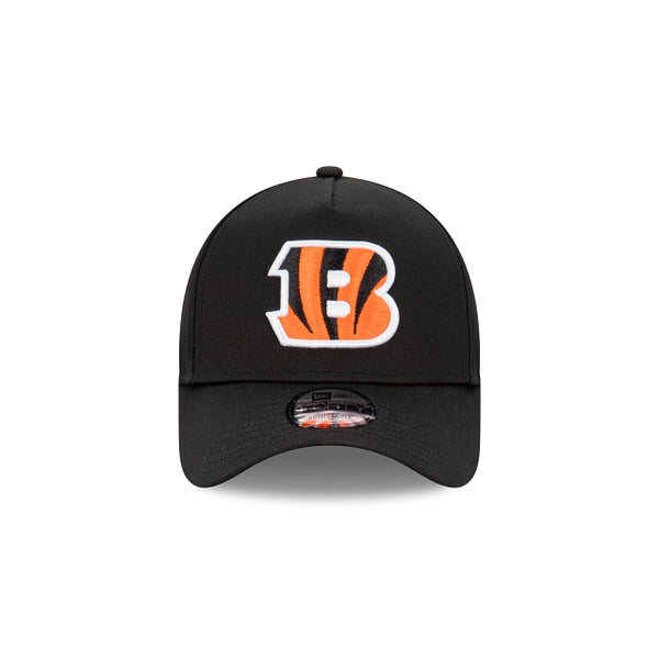 Cincinnati Bengals Black with Official Team Colours Logo 9FORTY A-Frame Snapback