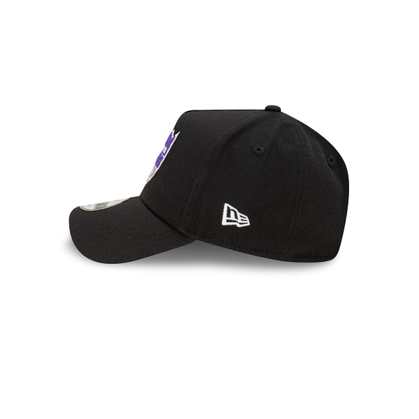 Sacramento Kings Black with Official Team Colours Logo 9FORTY A-Frame Snapback