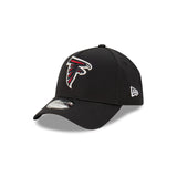 Atlanta Falcons Black with Official Team Colours Logo 9FORTY A-Frame Snapback New Era