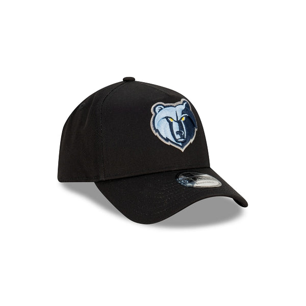 Memphis Grizzlies Black with Official Team Colours Logo 9FORTY A-Frame Snapback